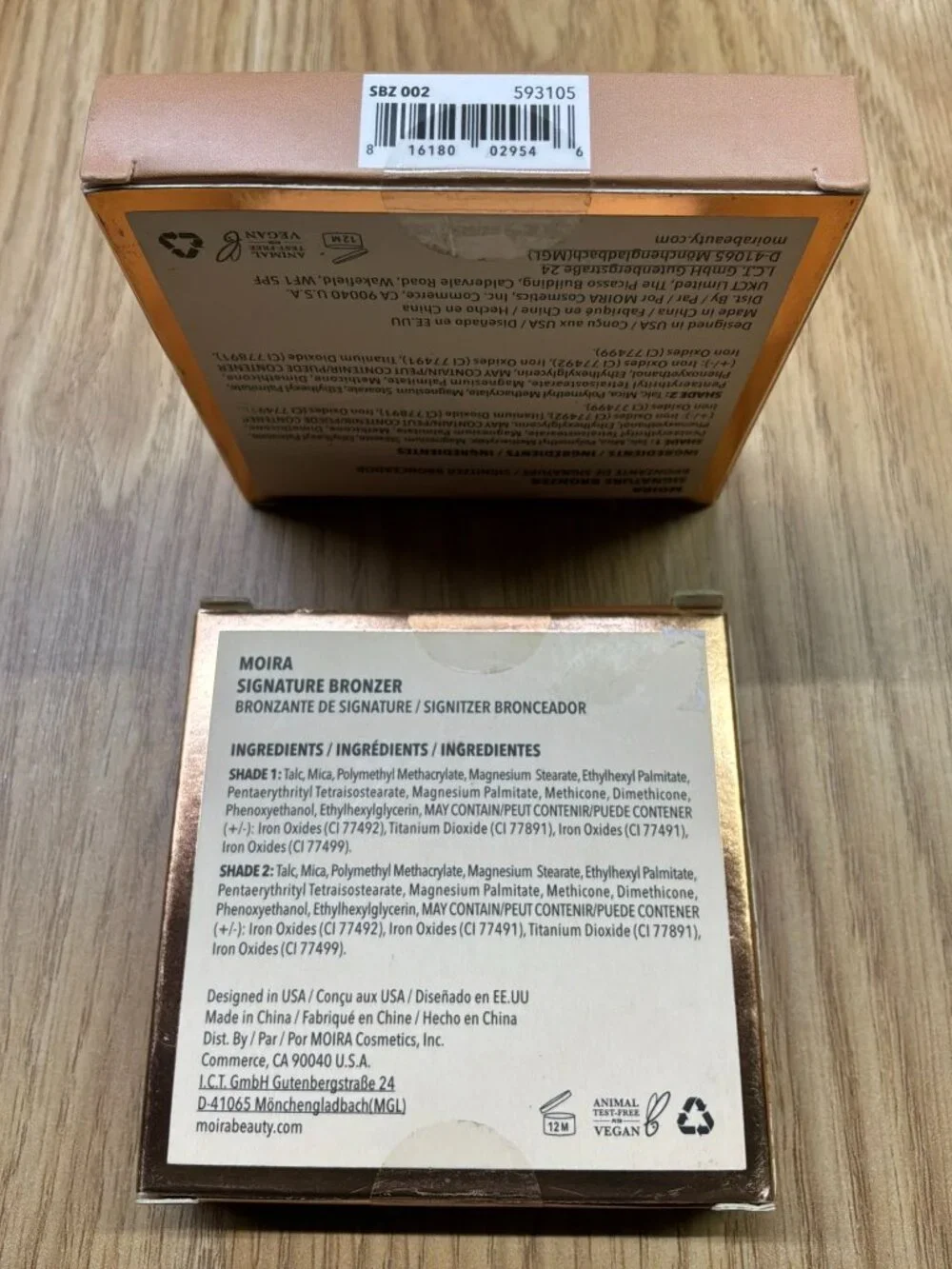 MOIRA Signature Bronzer Warm Terracotta 02 Face Powder Makeup Vegan New